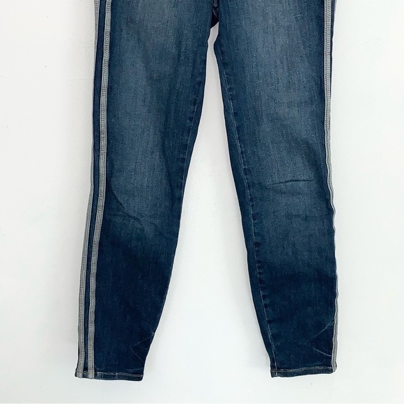 Good American Good Legs Straight Athletic Stripe size 6 / 28 - Picture 8 of 11